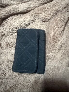 Vera Bradley Quilted Black Trifold Wallet